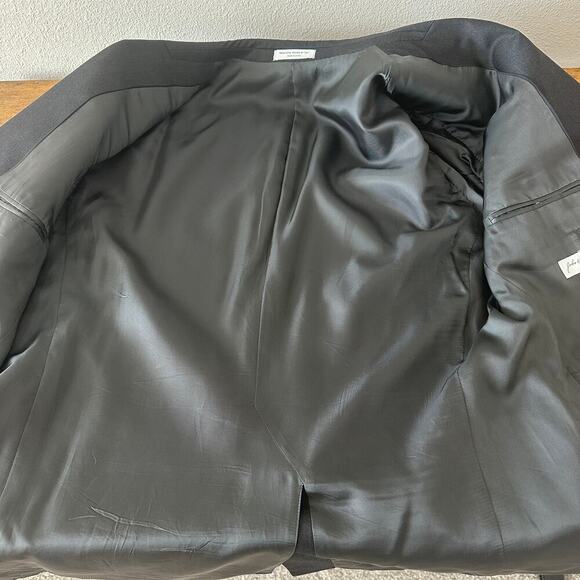 John W Nordstrom Italian Wool Suit Jacket Charcoal Gray Size 44 R / W 38 EUC - Picture 4 of 6